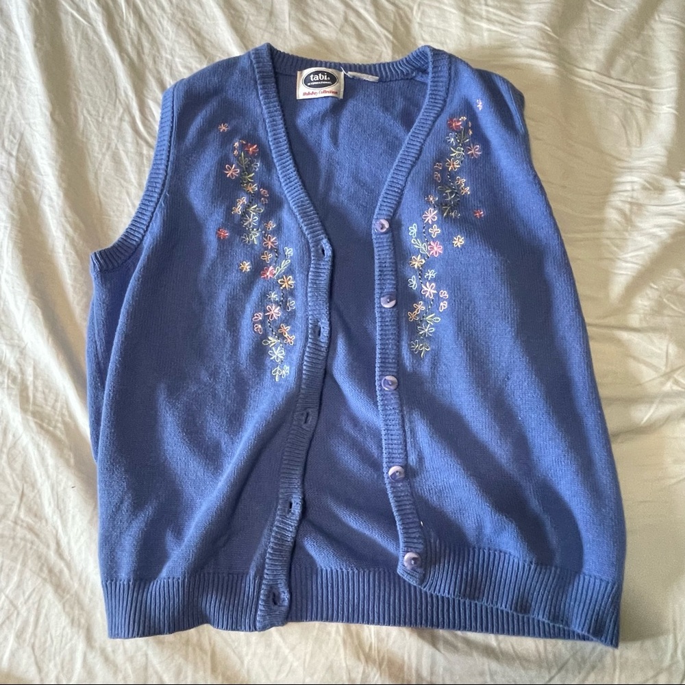 Floral knit vest✨